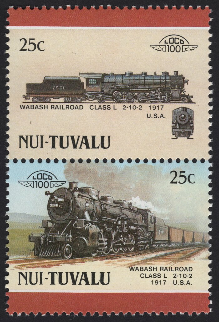 Wabash Railroad Class L 2-10-2 1917 USA