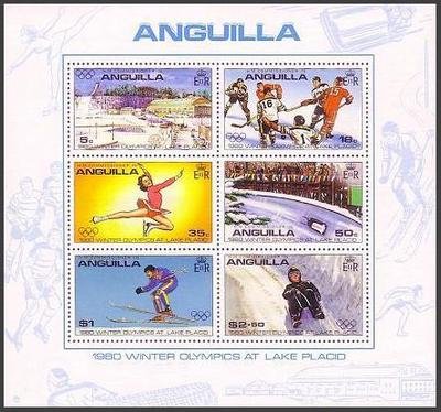 Souvenir Sheet of 6, 13th Winter Olympic Games