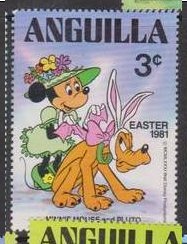 Stamp, Different Disney character(s), Anguilla,  , Disney