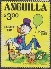 Stamp, Different Disney character(s), Anguilla,  , Disney