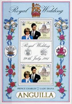 Souvenir Sheet of 2, Royal Wedding