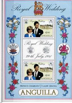 Souvenir Sheet of 2, Royal Wedding
