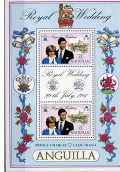 Souvenir Sheet of 2, Royal Wedding
