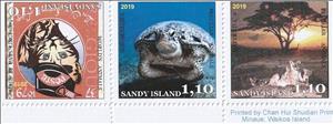 Se-tenant, Commemorative Issue "Peculiar Animals" - SI-201902, Cinderellas,  , Animals (Fauna), Cats, Лев, Sea Life, Turtles