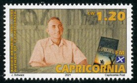 Stamp, Commemorative Issue 202105 - Xavier Herbert, Cinderellas,  , Famous People, Literary People (Poets and Writers)