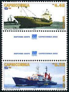 Se-tenant, Sea Mail Issue 2022 - Refugee and Migration Ships, Cinderellas,  , Rescue Squads, Ships