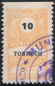 Stamp, Marca di Riscontro - Diritti dell'Ufficio Sanitario, Cyrenaica, Italian Administration,  , Numbers