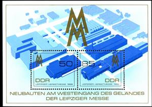 Souvenir Sheet, Leipzig Fair, Germany, Democratic Republic,  