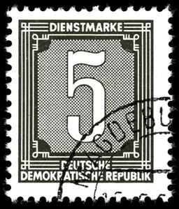 Stamp, Official Stamps for Administration Post A (ZKD) (I) Reprint, Germany, Democratic Republic,  