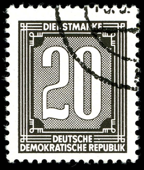 Official Stamps for Administration Post A (ZKD) (I) Reprint