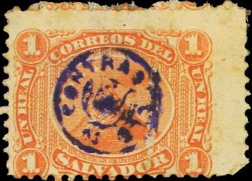 Stamp, San Miguel volcano, El Salvador,  , Telegraphy, Volcanos