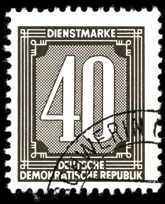 Official Stamps for Administration Post A (ZKD) (I) Reprint