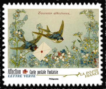 Stamp, Affection, France,  , Postcards
