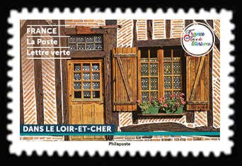 Stamp, Traditional Domestic Architecture : Loir-et-Cher, France,  , Architecture, Houses