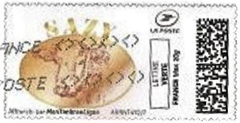Stamp, Sazy. Bull, France,  , Animals (Fauna), Bulls and Cows