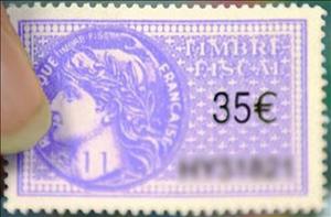 Stamp, Timbre fiscal, France,  , Gods and goddesses, Mythology