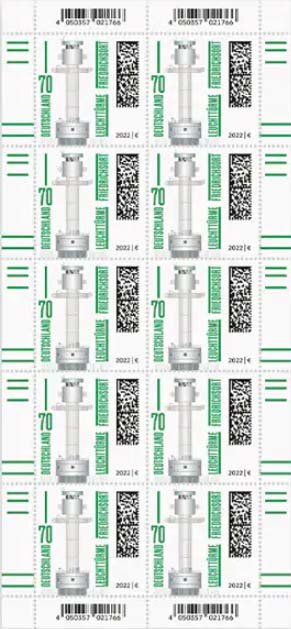 Mini Sheet, Friedrichsort Lighthouse, Kiel, Germany, Federal Republic,  , Lighthouses