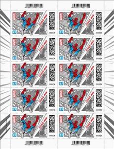 Mini Sheet, Spiderman, Germany, Federal Republic,  , Cartoons, Comics