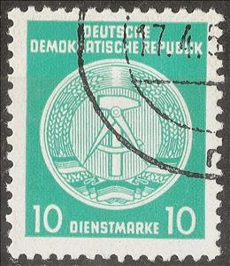 Stamp, Official Stamps for Administration Post B (II and III), Germany, Democratic Republic,  