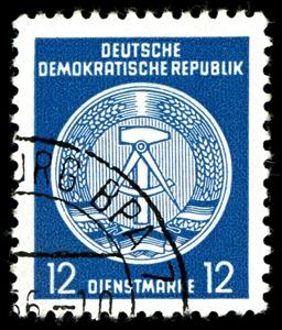 Stamp, Official Stamps for Administration Post B (II and III), Germany, Democratic Republic,  