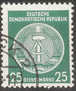Stamp, Official Stamps for Administration Post B (II and III) - Rep, Germany, Democratic Republic,  