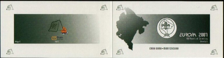 Booklet, Scouting, Montenegro,  , C.E.P.T. / Europe, Maps, Scouting