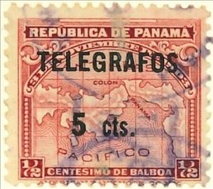 Stamp, Map, Panama,  , Maps