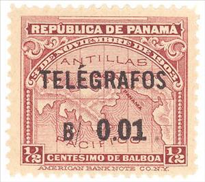 Stamp, Map, Panama,  , Maps