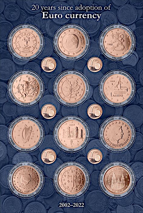 20 Years since the Adoption of Euro Currency: 1 € Coins