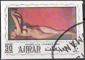 Stamp, Angelica (1819), Ajman,  , Art, Nudes, Paintings