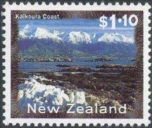 Stamp, Kaikoura Coast, New Zealand,  