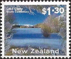 Stamp, Lake Camp, New Zealand,  