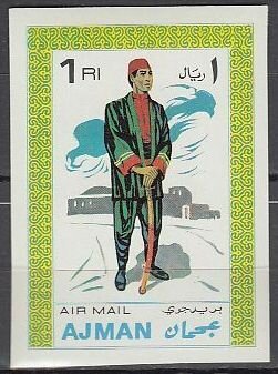 Stamp, Men's Costume, Ajman,  , Clothing, Suits and Costumes