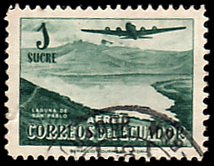 Douglas DC-4 over San Pablo Lake