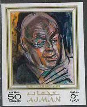 Stamp, Preminger, Ajman,  , Paintings