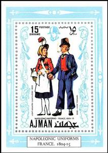 Souvenir Sheet, Sutler, Able Seaman, Ajman,  , Uniforms