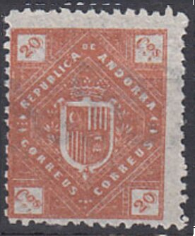 Stamp, Coat of arms from Andorra, Andorra, Spanish Administration,  , Coats of Arms