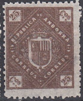 Stamp, Coat of arms from Andorra, Andorra, Spanish Administration,  , Coats of Arms
