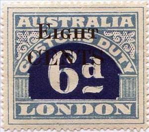 Stamp, Customs Duty - London, Australia,  , Numbers