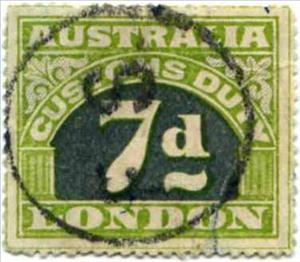 Stamp, Customs Duty - London, Australia,  , Numbers