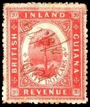 Stamp, Maripa palm tree (Attalea maripa), British Guiana,  , Palm-trees, Plants (Flora), Trees
