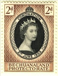 Stamp, Anniversary of the coronation of Elizabeth II, British colonies and territories,  