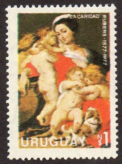Painting by Rubens "The charity"