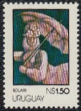 Stamp, Painting by Solari, Uruguay,  , Paintings