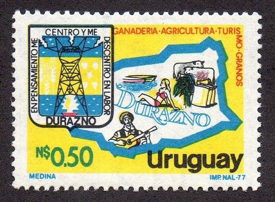 Map of Durazno state