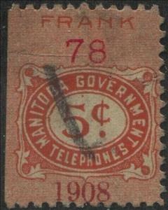 Stamp, Frank - dated 1908, Canada,  , Telephony