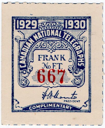 Frank - dated 1929-1930