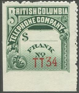 Stamp, Frank - undated, Canada,  , Telephony