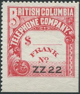 Stamp, Frank - undated, Canada,  , Telephony