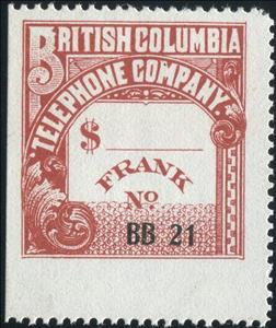 Stamp, Frank - undated, Canada,  , Telephony